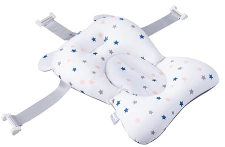 DECORNIJIA Cuscino da Bagno per Ragazzo Ragazza Ragazza Alta Galleggiabilità Supporto e Comfort Clip Realizzato in Spugna di Adatto per Vasche da Bagno e Lavandini