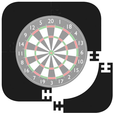 Dartscheibe Schutzring Innerer Kreis 45.5cm Außenring 72cm,5pcs Eva Dartscheibe Umrandung, Dartboard Protective Dartring,Wandschutz Dartscheibe