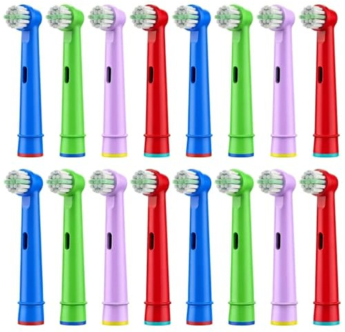 Testina spazzola dentale per bambini, 16 pezzi spazzole di ricambio