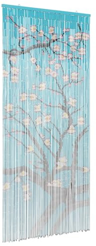 vidaXL Rideau de Porte Anti-Insectes Multicolore 200 x 90 cm Bambou