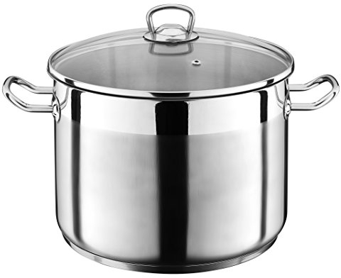 GSW Jumbotopf Profi 26x18cm, Edelstahl, Glas, silber, 26cm