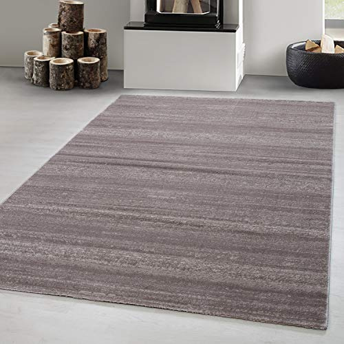 Carpetsale24 Teppich 160x230 cm Beige Kurzflor Einfarbig Moderner Teppich für Wohnzimmer Schlafzimmer Flur Küche Esszimmer Kinderzimmer Pflegeleicht Weich