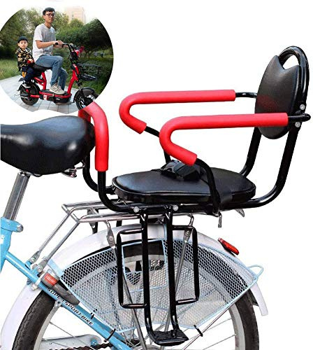 WING Kindersitz Fahrrad Hinten bis 30kg, Fahrradsitze Sicherheitsträger Kind Babysitz mit Sicherheitsgurt Geeignet für Elektrische Fahrrad Mountainbike