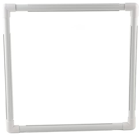 Cross Stitch Frames, Stickrahmen Quadratisches Rechteck Kunststoffcliprahmen zum Sticken Kreuzstich Quilten(43.1 x 43.1cm)