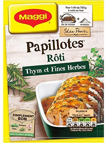 NESTLE MAGGI - Papillote De Rôti Au Thym Et Fines Herbes 30G - Lot De 3