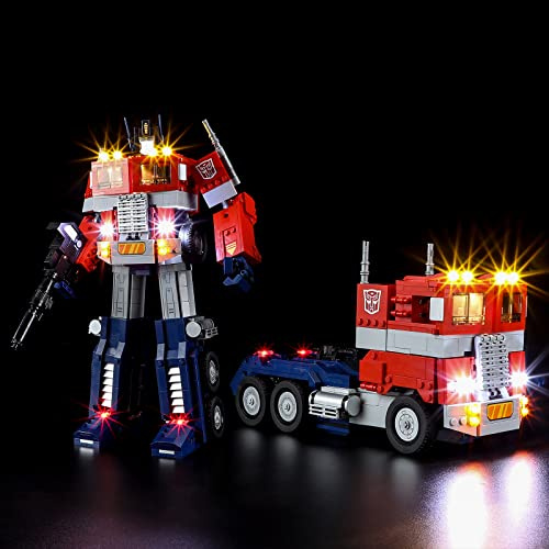 BRIKSMAX 10302 Led Licht für Lego Optimus Prime - Compatible with Lego Creator Expert Bausteinen Modell - Ohne Lego Set