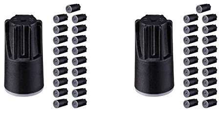 HALIYY Connettori per Cavi Impermeabili, Cappucci Antigrasso per Cavi Elettrici Esterni per Illuminazione Paesaggistica Un Bassa Tensione, Nero (40 Pezzi)