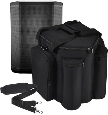Hzycwgone Carrying Case Travel Cover for Bose S1 Pro/S1 Pro+ & Microphones | Bag for Bose S1 Pro Plus Portable Speaker, Accessories Pocket, Carrying Handle, Shoulder Strap, Travel Outdoor Storage, Black