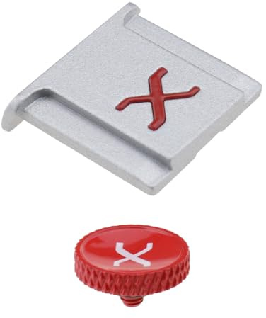 eMagTech Kamera-Blitzschuh-Abdeckkappe und Auslöser kompatibel mit Fujifilm XPro3 XPro2 XT4 XT3 XT2 XT1 X-T30 X-T20 X-T10 XE3 XE2S X100V X100F X100T X100, Schwarz