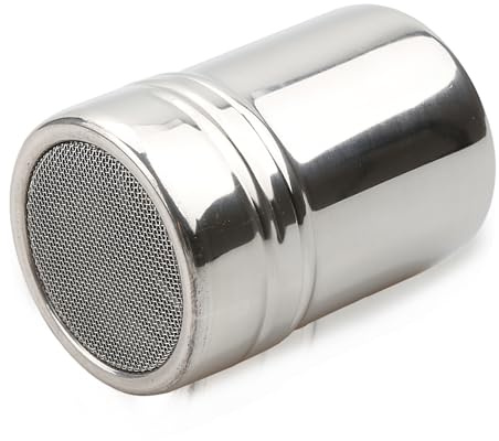 Vanyibro Salero de acero inoxidable para glaseado, herramienta versátil para condimentos para cocina, pan y barbacoa