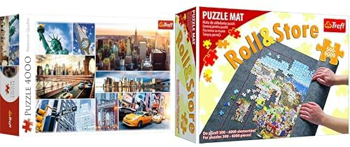 BundleTrefl New York, Collage 4000 + Trefl Puzzlematte, 500-6000 Teile