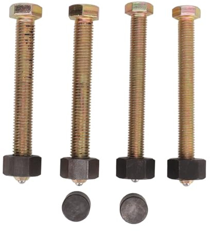 Keenso Attrezzo per Rimozione Ruota, Kit Bulloni per Rimozione Resistente agli Urti 78834 Attrezzo per Cuscinetto Ruota con Bulloni M14 M12 Dadi per