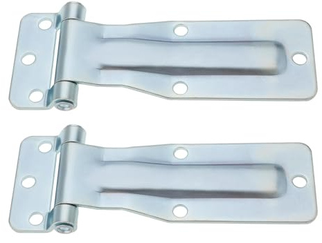 OTOTEC 2 Pièces Charnières en Acier de Voiture Matériel de Charnières Robuste Adapté à La Porte Arrière de Grange Camion Camion Remorque Porte Van Caravane Remorque à Cheval Galvanisation