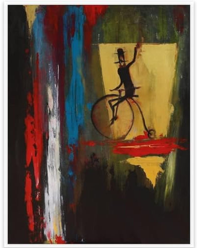 HKAHF AJWUQ Gerhard Richter Poster, Motiv: Stadt 1968, Leinwandbild, Gerhard Richter, Kunstdruck, Heimdekoration, 60 x 90 cm, ohne Rahmen