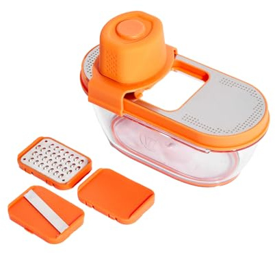 Milk Street Garlic Pro – Safe, Easy Garlic Slicer & Grater with Odor-Proof Hopper and Storage Base – Includes 3 Snap-In Attachments for Effortless Prep