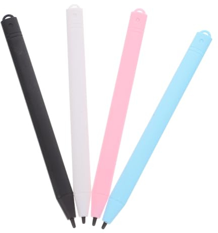 FRCOLOR 4 Stück Ersatzstift Für LCD Schreibtafel Universeller Kapazitiver Stift Für Digitales Schreibpad Kompatibel Mit LCD Zeichenbrett Leicht Und Ergonomisch Für Kinder Und Erwachsene