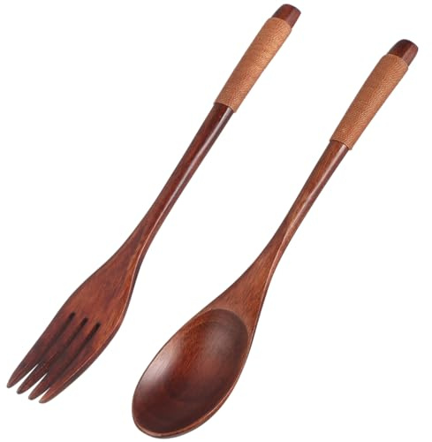 TOPBATHY Ensemble Cuillère Et Fourchette Couverts Portables Pour Usage Quotidien À La Maison Et En Voyage 22.50 cm Vaisselle Pratique Légère 1 Cuillère 1 Fourchette