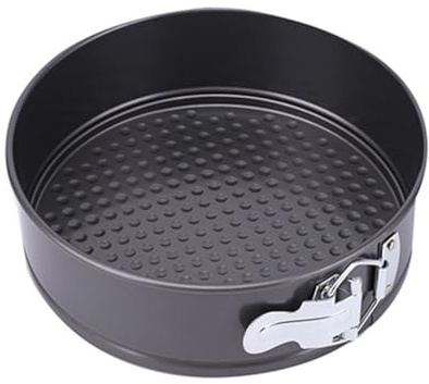 haoyuan 8 Inch Springform Cake Tin - 20CM Round Cake Pan, Non-Stick Baking Tins, Carbon Steel Cake Tray, Loose Base Baking Mould, Cheesecake Tins with Removable Bottom for Easy Release