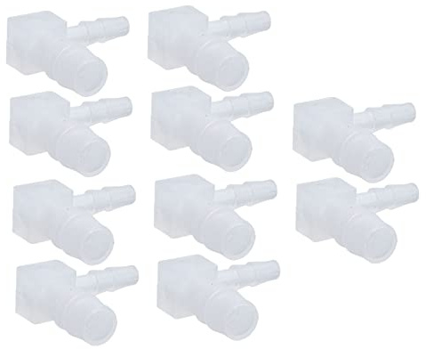 10 UNIDS Juntas de Manguera de Plástico Accesorios Reductores de Púas Junta de Manguera de 90 Grados Conector de Tubería Tipo L Accesorios Reductores Conectores de Tubería Codo