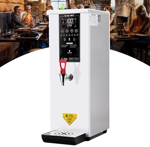 Commercial 40 Litres Hot Water Boiler, 40l Autofill Stainless Steel Tea, Coffee Making Water Heater, Digital Control Panel/Auto Temperature Control, Non Drip Tap- Catering Hot Tea Urn