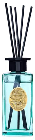 M&SENSE 180ml Diffuseur Parfum Maison|Coton Sea Island Diffuseur de Parfum avec 7 Bâtonnets|Parfum D'intérieur De pour Salle de Bain,Chambre,Salon|Reed Diffuser