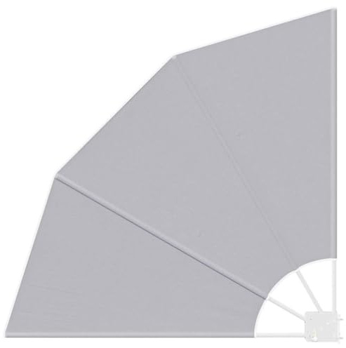 vidaXL Balkon Sichtschutz 115 x 115 cm Polyester Grau