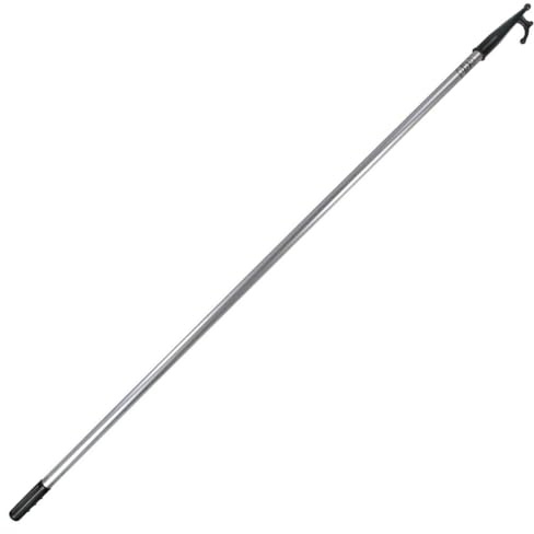 John Paddle Bootshaken 180 cm aus Aluminium – robuster Manövrierhaken mit Anti-Rutsch-Griff, inkl. Schutzhülle, leicht und korrosionsbeständig für Segelboot, Motorboot, Schlauchboot
