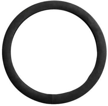 Lenkradbezug Für 99% Autozubehör Innen Schwarz Auto Lenkradbezug Für Alcantara Für Universal Rindsleder Wildleder Lenkradbezug Geeignet(O Black)