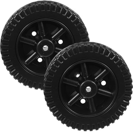 Roues de Rechange 6 Pouces pour Tondeuse à Gazon, Lot de 2 | Noyau Creux Soufflé, Légères et Résistantes à L’usure, Installation Facile, pour Jardinières et Pousseurs