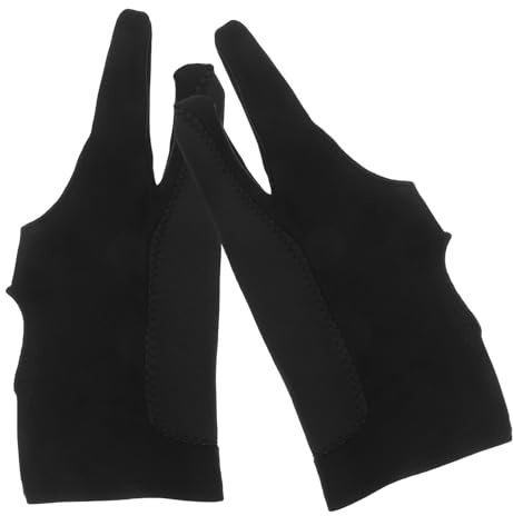 BETOOKY 1 Pair Drawing Glove Two-Finger Design for Tablet and Touch Devices, High Elasticity Elastane Material, Comfortable Fit, Ambidextrous Use for Artists and Creators in Design Work