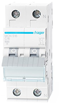 Hager HAGETIMCN516 LS-Schalter 16A 2P C Plus N