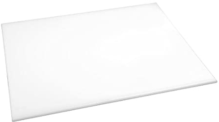 Hygiplas Schneidebrett mit hoher Dichte groß, weiße Farbcodierung - Vorbereitung von Bäckerei- und Molkereiprodukten: 12(H)x600(B)x450(L)mm, HDPE-Schneidebrett, J017