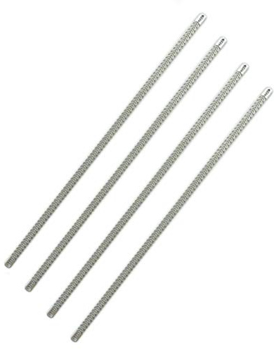4 pezzi di stecche in metallo a spirale per corsetto per 10mm- 25cm
