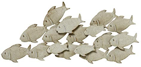S&D Wandbild Wandobjekt Fische aus Eisen