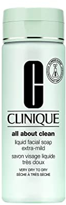 Clinique All about clean - Jabón facial líquido extra suave, 200 ml, 1 unidad