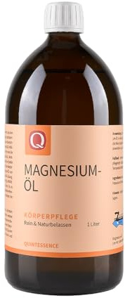 Quintessence Zechstein Magnesiumöl 1000ml - Veganes, naturbelassenes Massageöl & Körperpflege Öl original aus dem Zechsteiner Meer, Auch für Fußbäder geeignet, Produziert in Österreich