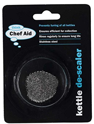 2xChef Aid Stainless Steel Doughnut Kettle Descaler, Silver