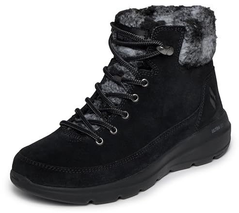 Skechers On the Go Glacial Ultra Damen Timber Boot, schwarz/grau, 39 EU