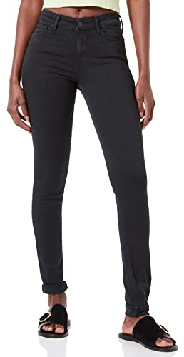 REPLAY Women's WHW689 Luzien Hyperflex Colour Xlite Jeans, 998 Nearly Black, 25W / 30L