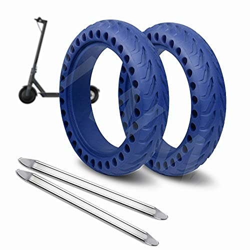 ANSENI® Ruedas Macizas Azul Oscuro para Patinete Electrico Rueda de 8.5 Pulgadas,Neumáticos de Reemplazo,Rueda Repuesto Antipinchazo Compatible con Xiaomi Scooter Electrico M365/Pro/1S