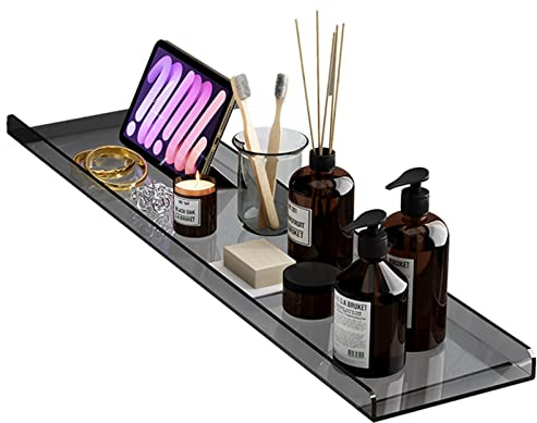 Acryl-Badewannenablagen für Badewannen-Caddy, wasserdichtes, staubfreies Luxus-Badzubehör, Badewannenablage-Tisch, passend für jede Wanne, unverwechselbares Geschenk (Color : Blue, Size : 100cm (39