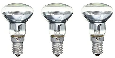 Josenidny Lavalampe E14 R39 30 W Projektor zum Schrauben Leuchtmittel klar Lavalampe 3 Stück