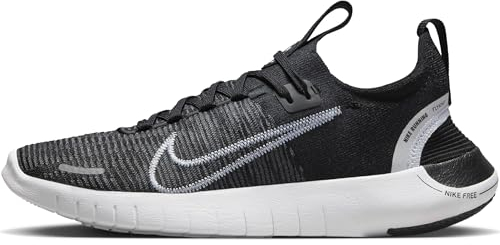 Nike Damen W Free Rn FK Next Nature Trainingsschuh, Schwarz Weiß Anthrazit, 40 EU