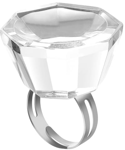 Porte-bague Coupe D'encre Transparent, Métal et Verre pour Cils
