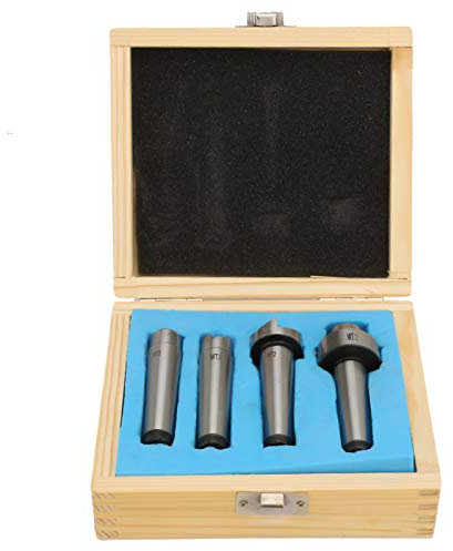 Respicefinem Set Di Accessori Per Tornitura 4 Pezzi Compatibile Con Tornio Mt1 E Mt2 Includendo Set Di Centri Per Tornio Set Di Punti Centrali Girevoli E Trapano Per Fori Per Nodi Utile