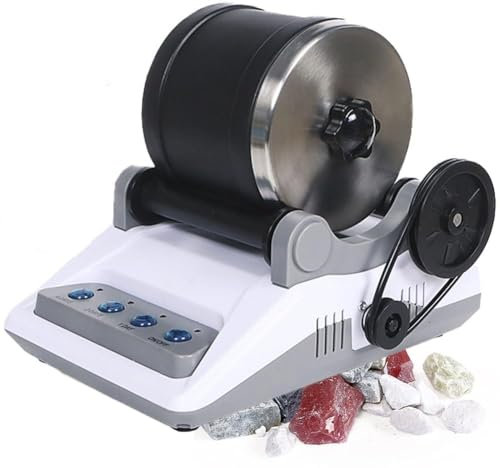 COYEUX Professional Stone Rock Polisher, Electric Polisher Polishing Toy, with Timing Buttons, Turn Rough Rocks Into Beautiful Gems, for Children Adults Gift