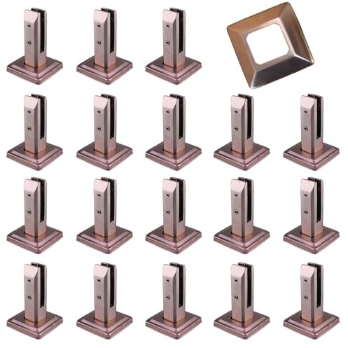Serre-verre en acier inoxydable 304 pour piscine, clôture, balustrade, balustrade, 18 pièces robustes pour verre de 10 à 14 mm, idéal pour la maison, le jardin, les escaliers, le balcon et les sols en