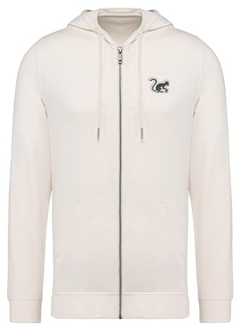 Surf Monkey Umweltfreundliches Sweatshirt mit Kapuze und Reißverschluss, Modal, ein umweltfreundliches und strapazierfähiges Material, Hoodie für Damen und Herren
