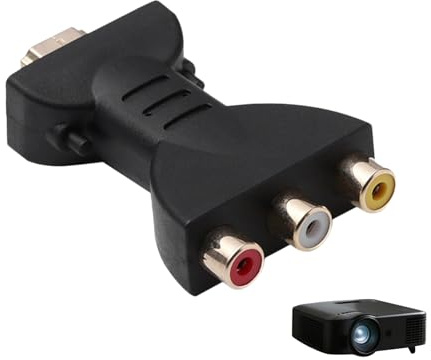 Convertidor HDMI a AV RGB RCA de 1080P, adaptador de video AV de alta definición, interfaz chapada en oro, rojo y blanco, compatible con TV, portátil, Xbox, PS2, PS3, STB, VHS, cámara VCR, DVD, carga