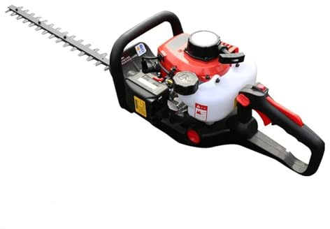 23.6cc 0.65kw Garden Hedge Trimmer, Petrol Strimmer, Chainsaw Brush Cutter, Multi Tool Measuring Instrument(Double-Edged)